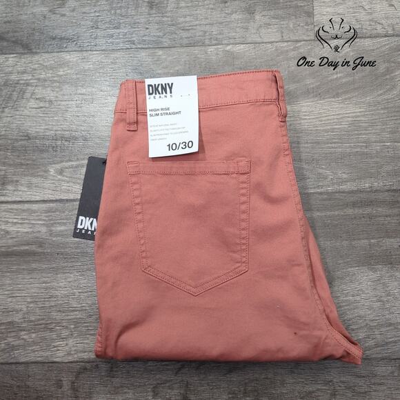 DKNY High Rise Slim Straight Jeans Size 10 - Picture 6 of 6